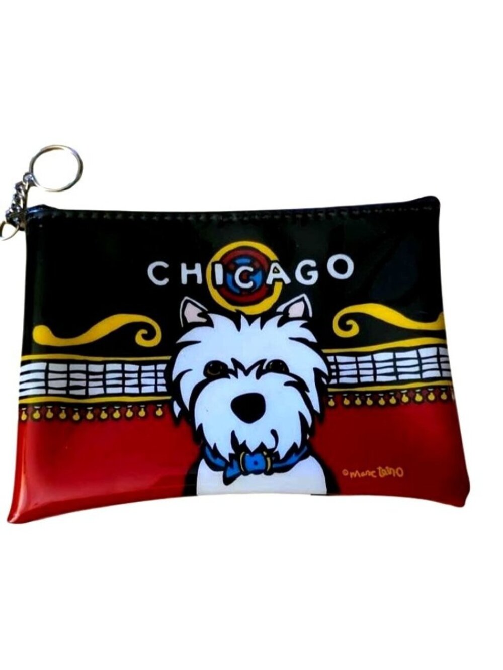 Marc Tetro Westie Chicago Dog Puppy Make-up Bag